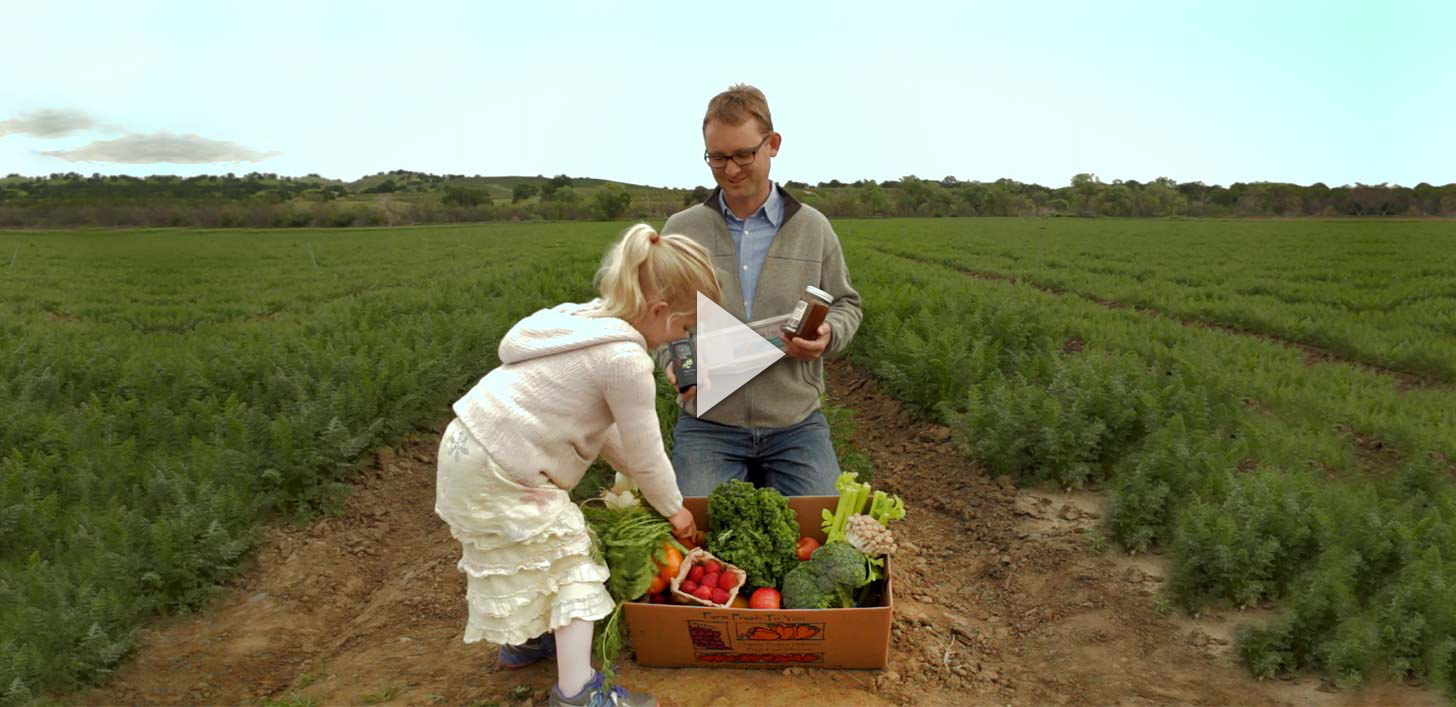 packing farm fresh produce and goods