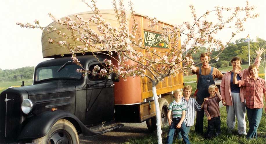 old truck on family farm